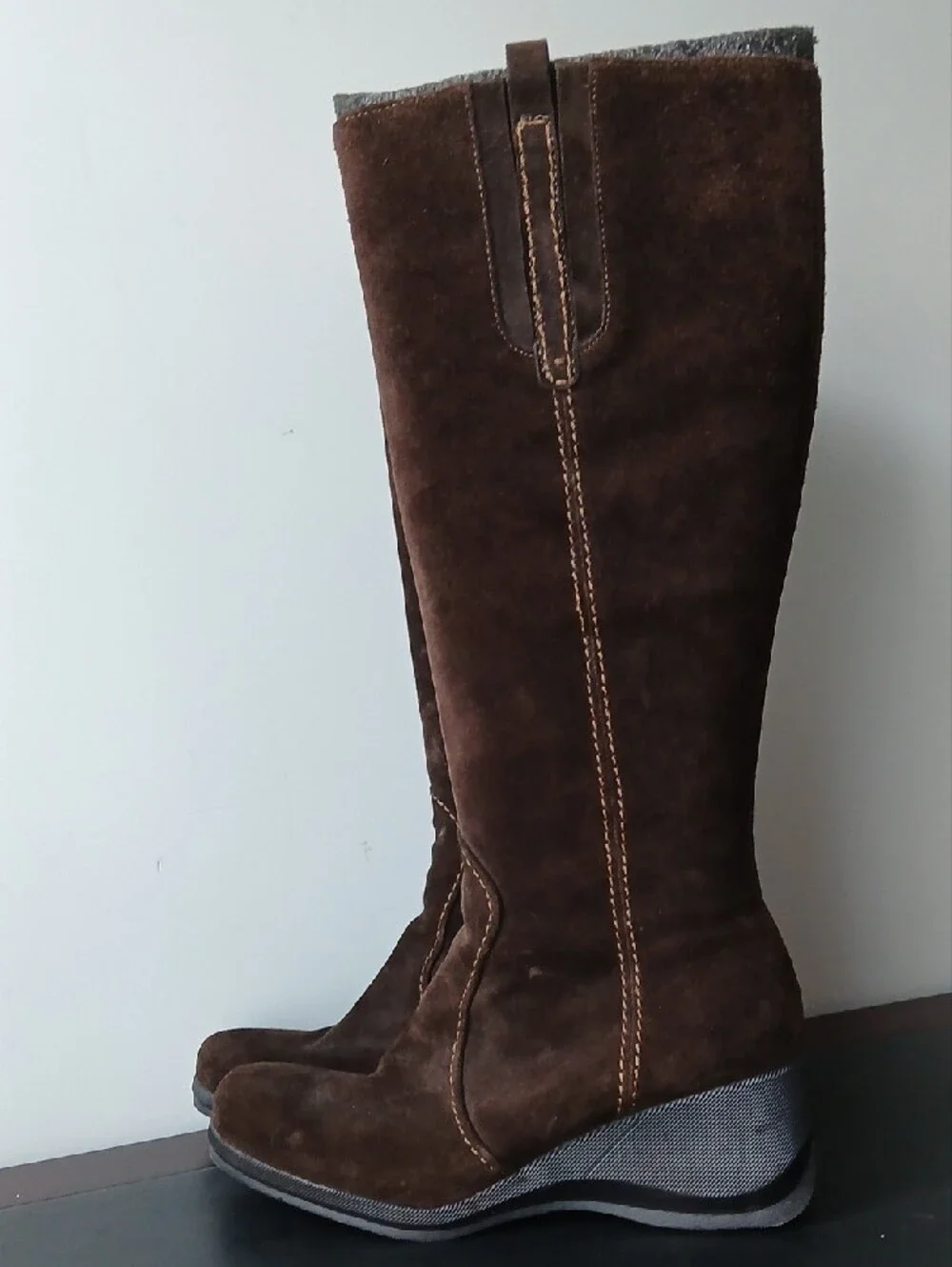 NINE WEST Tall Leather Riding Boots - Sz 10